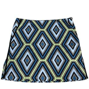 Golftini Geometric Patterned Golf Skirt/Skort- Sz 6